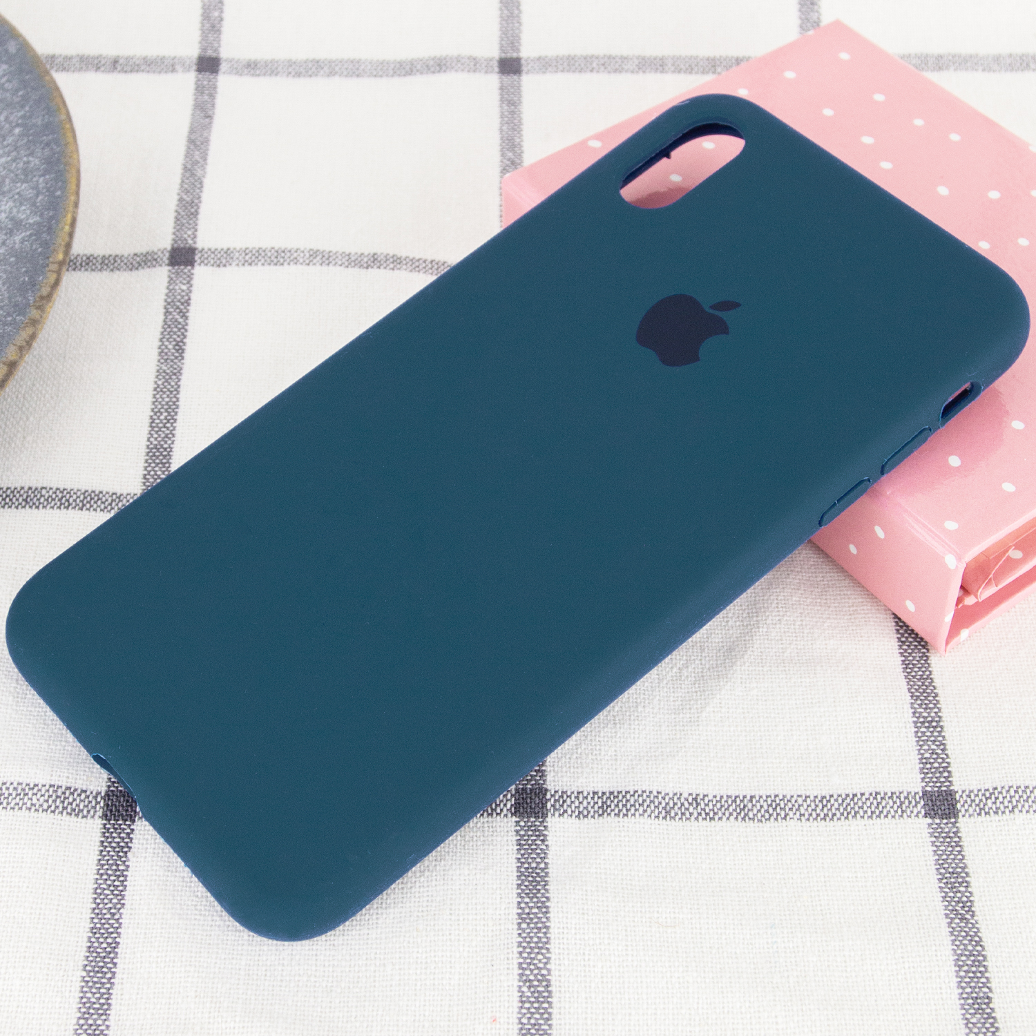 Silicone Case Full Protective (AA) для iPhone Xs Max (Cosmos Blue)-1